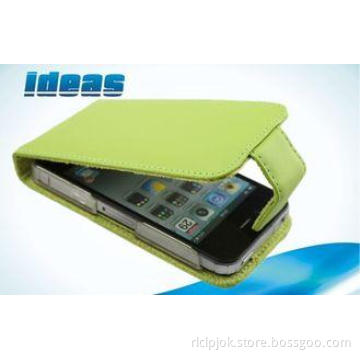 Soft Unique Vertical Apple Flip iPhone 5 Leather Cases Thin
